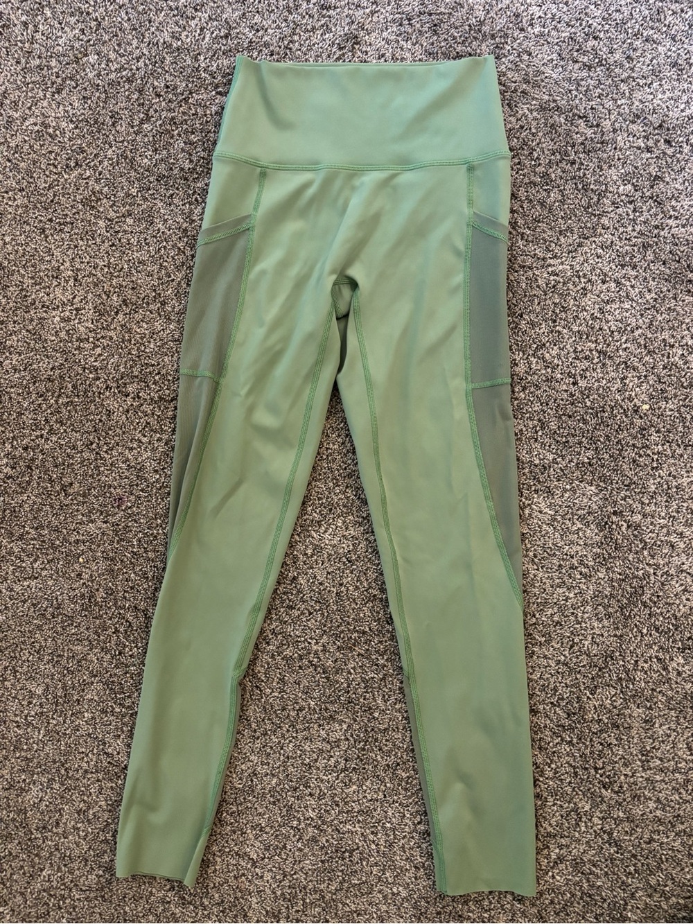 Offline by Aerie Olive Green High-Waist Leggings with Branded Interior Logo